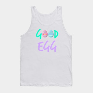 Good Egg green purple text Tank Top